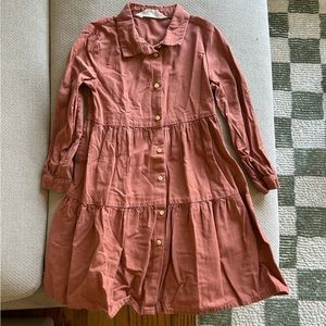 H&M button up girls dress